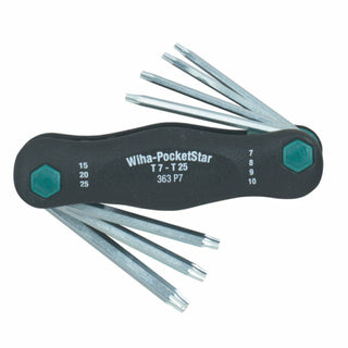 Wiha Tools 36396 T7-T5 TORX PocketStar, 7 Piece