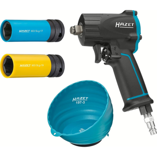 Hazet 9012M/4 1/2 inch (12.5 mm) Square Solid Impact Wrench set ∙ 1100 Nm
