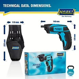 Hazet 9230B-1 Inside Torx Profile Pozidriv profile PZ ∙ Inside hexagon profile ∙ 1/4 inch Cordless Screwdriver bit set Mini 4.5 Nm