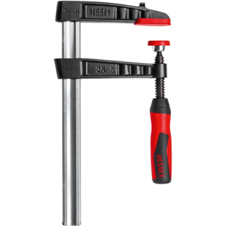 Bessey TG7.024+2K Clamp, woodworking, F-style, 2K handle, replaceable pads, 7 In. x 24 In., 1320 lb