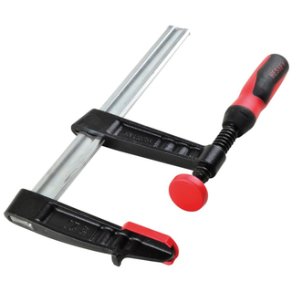 Bessey TGJ2.524+2K Clamp, woodworking, F-style, 2K handle, replaceable pads, 2.5 In. x 24 In., 600 lb