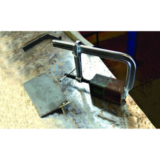 Bessey 4800S-48 Clamp, welding, F-style, heavy duty Morpad, 48 In. x 7 In., 4880 lb