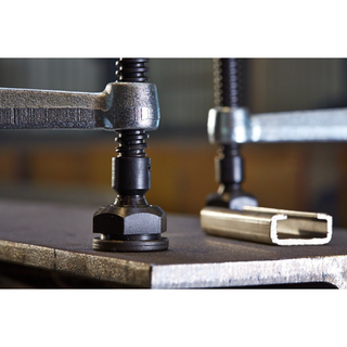 Bessey GSM20 Clamp, welding, F-style, heavy duty pad, 7.5 In x 4.75 In., 2660 lb