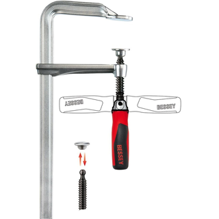 Bessey GZ30-12PH Pivot handle clamp , 12 In. x 4.75 In. opening