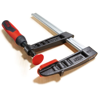 Bessey TG7.016+2K Clamp, woodworking, F-style, 2K handle, replaceable pads, 7 In. x 16 In., 1320 lb