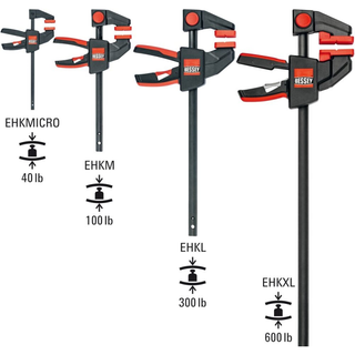 Bessey EHKXL50 Extra Large trigger clamp, 600 lb, 50" x 3-5/8"