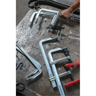 Bessey 660-S8 Clamp, welding, F-style, replaceable swivel pad, 8 In. x 4 In., 726 lb