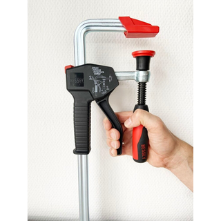 Bessey PG12 Clamp, one hand, PowerGrip, 2K Handle, 12 In. x 4 In., 1000 lb
