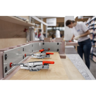 Bessey STC-IHH15 Auto adjust toggle clamp, horizontal push pull, flanged base