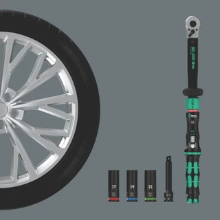 Wera 05075790001 Click-Torque Lock C 3 Car Wheel Change Set 1, 6 Pieces
