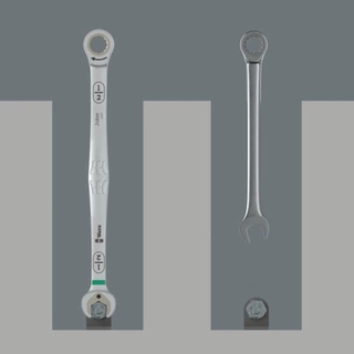 Wera 05020368001 6007 Joker Ratcheting Combination Spanner Sb, Long Design, Imperial, 3/4" X 334 Mm