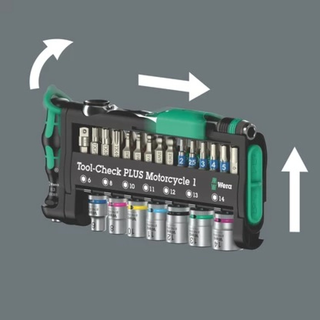 Wera 05049035001 Tool-Check Plus Motorcycle 1, 40 Pieces