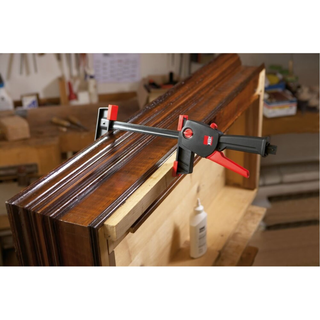 Bessey DUO45-8 Clamp, One Hand, DuoKlamp Series, 3 1/4 In. x 18 In., 260 LB