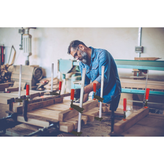 Bessey TGC2.512 Clamp, woodworking, clutch style, swivel pads, 2.5 In. x 12 In., 700 lb