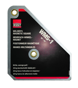 Bessey WMS-3 Magnet, magnetic square, 90/45 degrees, 55 lbs pull
