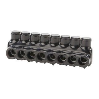 Polaris IPL1/0-8 8-Port Black Multi-Tap Pre-Insulated Connector, 1/0-14 Gauge