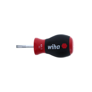 Wiha Tools 30239 SoftFinish Stubby Slotted Screwdriver 4.0mm x 25mm