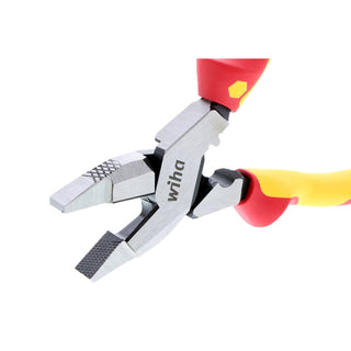 Wiha Tools 32948 Insulated Industrial NE Style Lineman’s Pliers with Crimpers 9.5 Inch