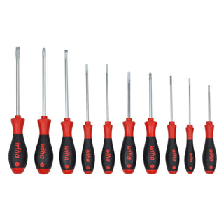 Wiha Tools 30280 10 Piece SoftFinish Cushion Grip Screwdriver Tray Set