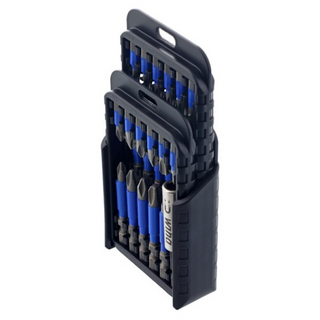 Wiha Tools 70289 TerminatorBlue Impact Driver Bit Set with Belt Clip, 24 Pc.