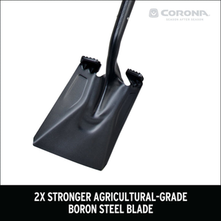 Corona SS16001 Square Point Hardwood D Grip Shovel, 14 Gauge