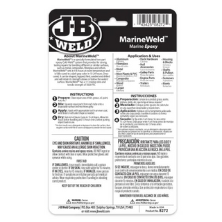 J-B Weld 8272 MarineWeld Twin Tube Marine Epoxy, 2 oz.