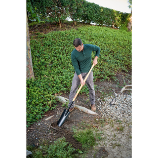 Corona SS 28000 Drain Spade Shovel, 15-Gauge, 48 in. Wood Handle