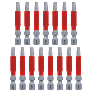 Wiha Tools 76645 MaxxTor Impact Bit Square #2 - 49mm - 15 Pack