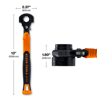 Klein Tools KT171HFINS 5-in-1 Hammer Facing Insulated Lineman Wrench