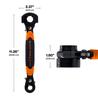 Klein Tools KT175HFINS 7-in-1 Hammer Facing Insulated Lineman Wrench