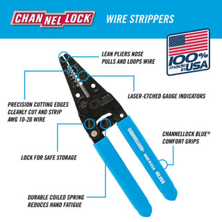 Channellock 958 6-Inch Wire Stripper