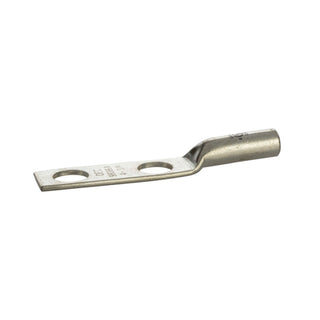 NSI L4N-38 Copper Long Lug – Gray 2-Hole 4 AWG 3/8 Inch