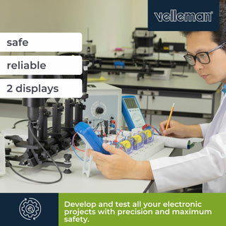 Velleman LABPS3010SM  Dc Lab Switching Mode Power Supply 0-30 Vdc / 0-10 A Max With Lcd Display