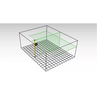 Stabila 03520 Cross-line laser LAX 500 G, 12 V system, 7-piece set, with rechargeable battery and charger