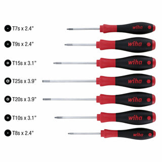 Wiha Tools 36298 7 Piece Security TORX® SoftFinish Driver Set