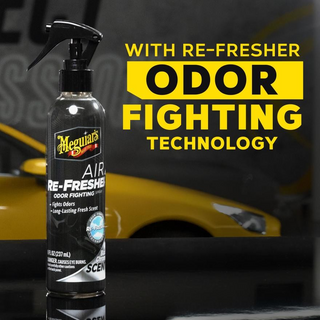 Meguiar's G250708 Air Re-Fresher Odor Fighting Spray - Black Chrome Scent - Refresh & Instantly Fight Odors