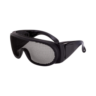 Crossfire Wire Mesh Over the Glass Safety Eyewear - Black Frame - Wire Mesh Lens