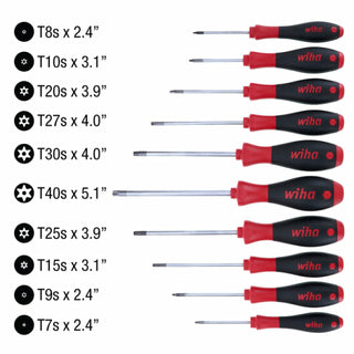 Wiha Tools 36259 10 Piece Security TORX® SoftFinish Set