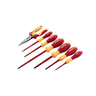 Wiha Tools 32086 Insulated Screwdrivers and Pliers Set 7-Piece