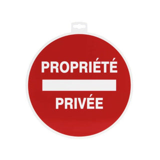 Velleman NV622220 Private Property' panel, round, 30 cm x 30 cm