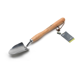 Corona GTH/SHTMHRHS Mid-Handled Stainless Steel Trowel, Wood Grip, RHS Endorsed