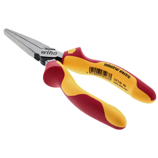 Wiha Tools 32941 Insulated Industrial Long Flat Nose w/Cutters 6.3 Inch