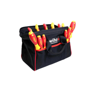 Wiha Tools 32977 11 Piece Master Electrician's Insulated Tool Set in Canvas Tool Bag