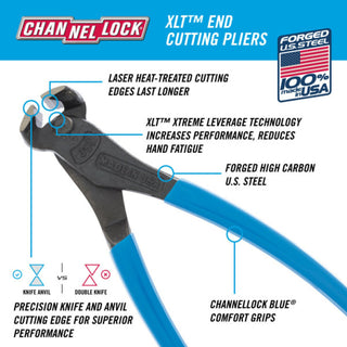 Channellock 357 7-Inch XLT End Cutting Pliers