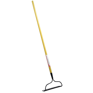 Corona RK 10000 Bow Head Rake, 14 in. Head, 14 Tines, Wood Handle