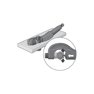 Gedore 8009530 Nut splitter, hydraulic 22-36 mm, M14-M24