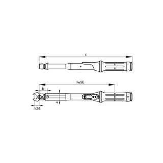 Gedore 7600210 Torque wrench TORCOFIX SE 9x12, 20-100 Nm.