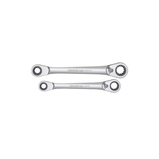 Gedore R07501002 Dbl.ring ratchet span.Size Set 63 2 pcs