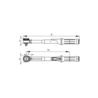 Gedore 7674760 Torque wrench TORCOFIX K 3/4" 110-550 Nm