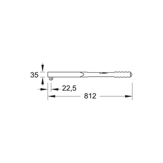 Gedore 7691500 Torque wrench DREMOMETER D 3/4 Inch 155-760 Nm